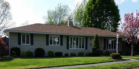 Home with new vinyl siding