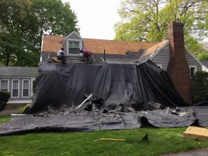New roof installation in Randolph